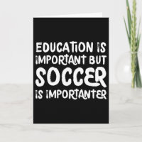 Bildung ist wichtig, aber Fußball ist wichtiger F