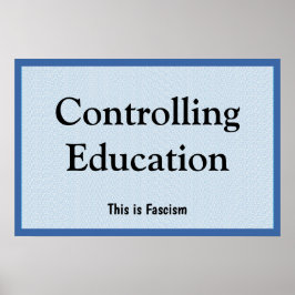Bildung kontrollieren poster