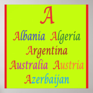 Bildung Learning Design in gemischten Farben Poster