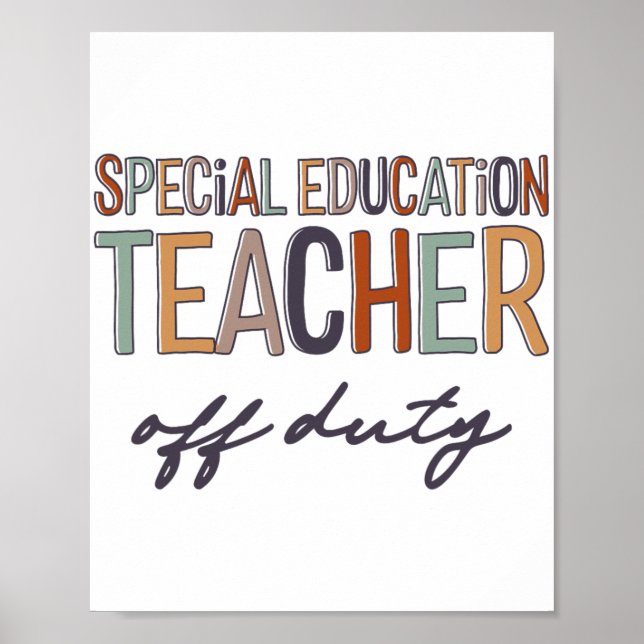 Bildung Lehrer am letzten Schultag Poster (Vorne)