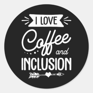 Bildung-Lehrer in Liebe Kaffee und inklusive Runder Aufkleber