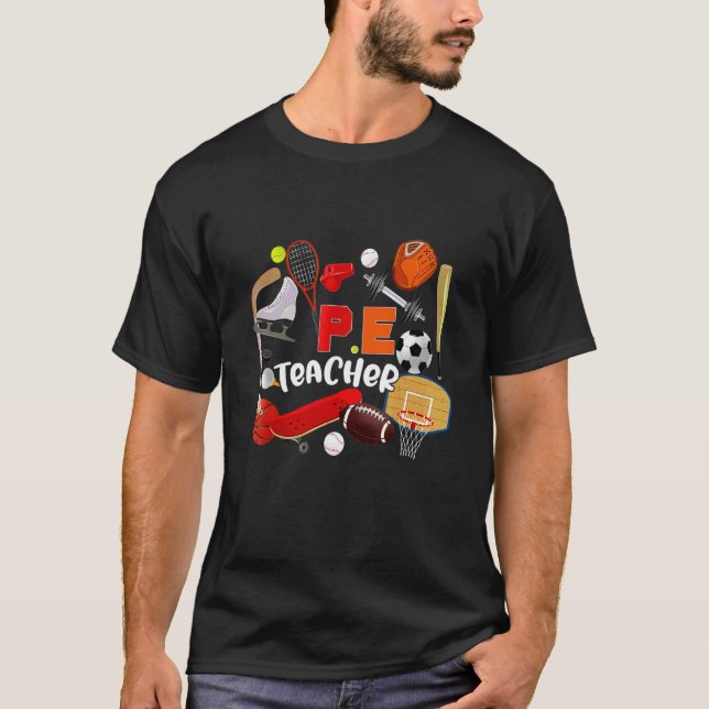 Bildung Lehrer Sportlehrer Körperlich T-Shirt (Vorderseite)