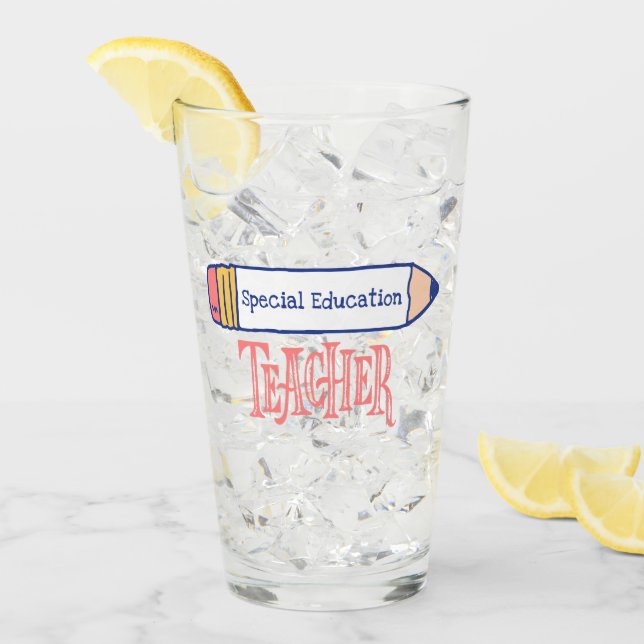Bildung Lehrer Stift Design Glas (Vorderseite Ice)