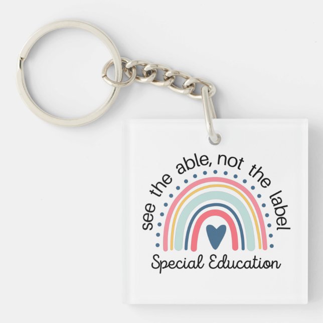 Bildung-Lehrerhemd, Sped Teacher Schlüsselanhänger (Vorderseite)