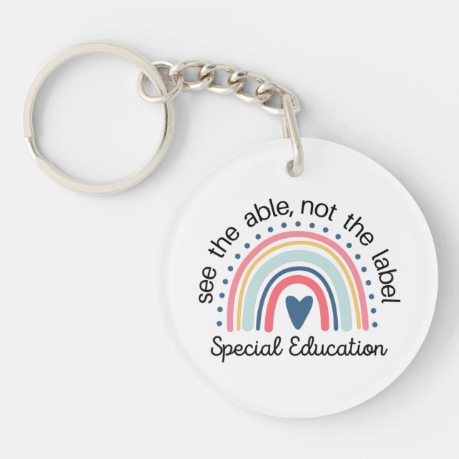 Bildung-Lehrerhemd, Sped Teacher Schlüsselanhänger (Vorderseite)
