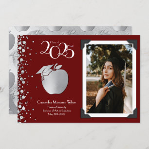 Bildung Lehrerin Silver Abschluss Ankündigung