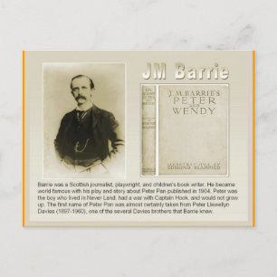 Bildung, Literatur, JM Barrie, Peter Pan Postkarte