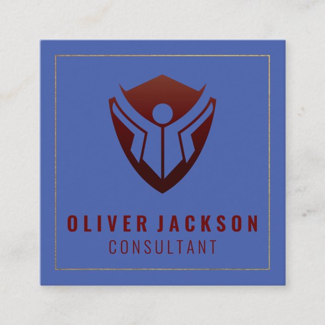 Bildung Quadratische Visitenkarte (Vorderseite)