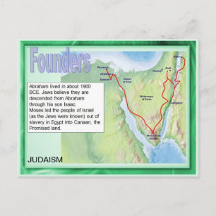 Bildung, Religion, Judentum, Gründer Postkarte