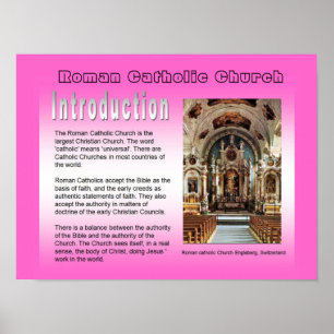 Bildung, Religion, römisch-katholische Einführung Poster