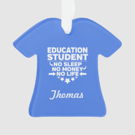 Bildung Student kein Leben oder Geld Ornament