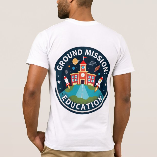 Bildung-T - Shirt für das Erlernen des Weltraums a (Rückseite)