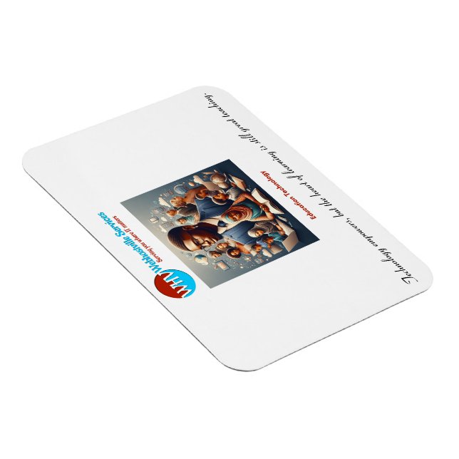 Bildung-Technologie - Inspirierend Zitate Magnet (Rechte Seite)