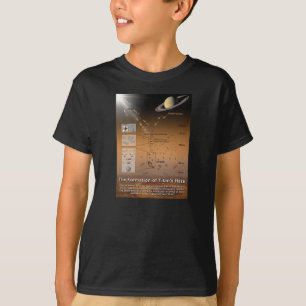 Bildung von der Dunst-Planeten-Saturn-Mond des T-Shirt