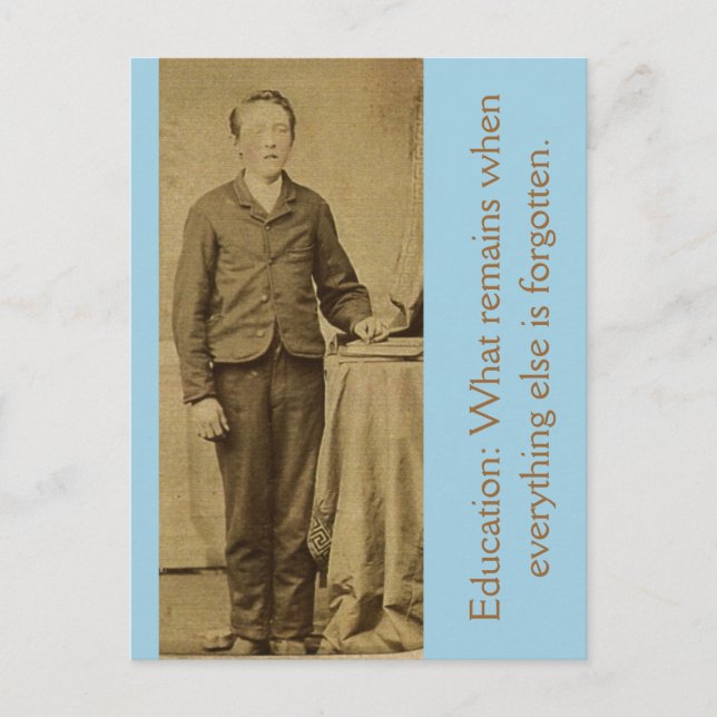 Bildung: Was bleibt, wenn alles andere ist... Postkarte (Vorderseite)