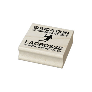 BILDUNG WICHTIG LACROSSE GUMMISTEMPEL