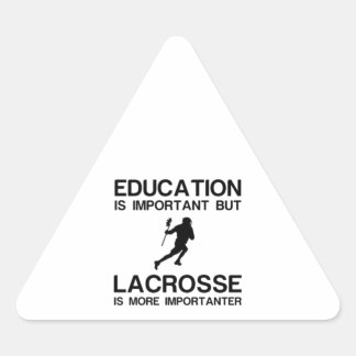 Bildung WICHTIG LACROSSE WICHTIG Dreieckiger Aufkleber