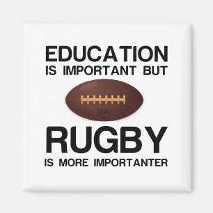 BILDUNG WICHTIG RUGBY WICHTIGER MAGNET
