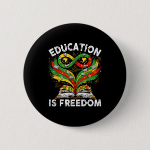 Bildung zur Schwarzen Geschichte ist Freiheit Büch Button