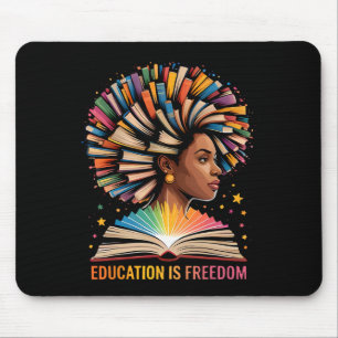 Bildung zur Schwarzen Geschichte ist Freiheit Büch Mousepad