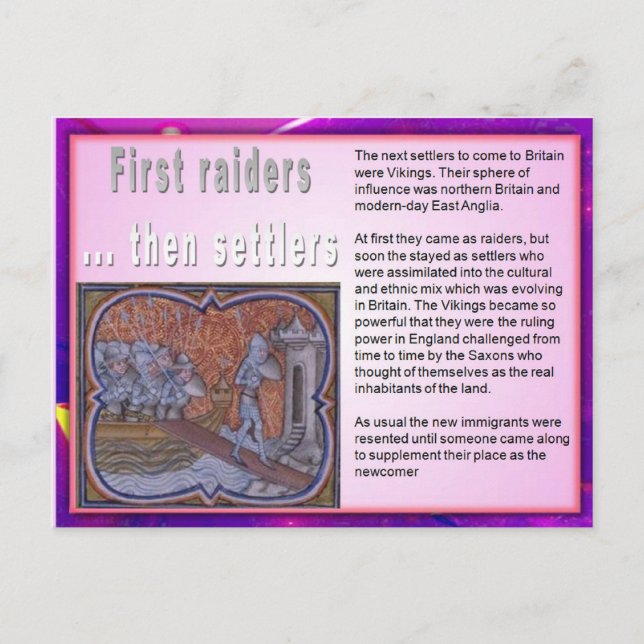 Bildung, Zuwanderung, Witze Postkarte (Vorderseite)