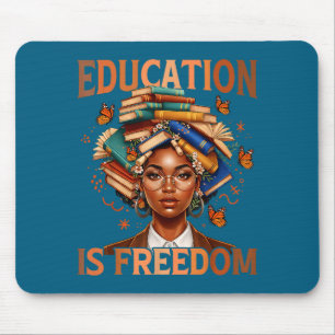 Bildungsfreiheit Schwarze Lehrer Bücher Design Mousepad