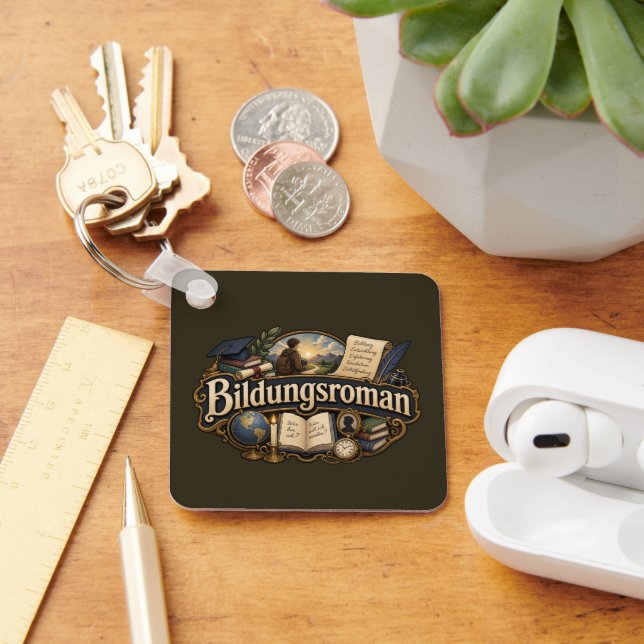 Bildungsroman Schlüsselanhänger (Schreibtisch)