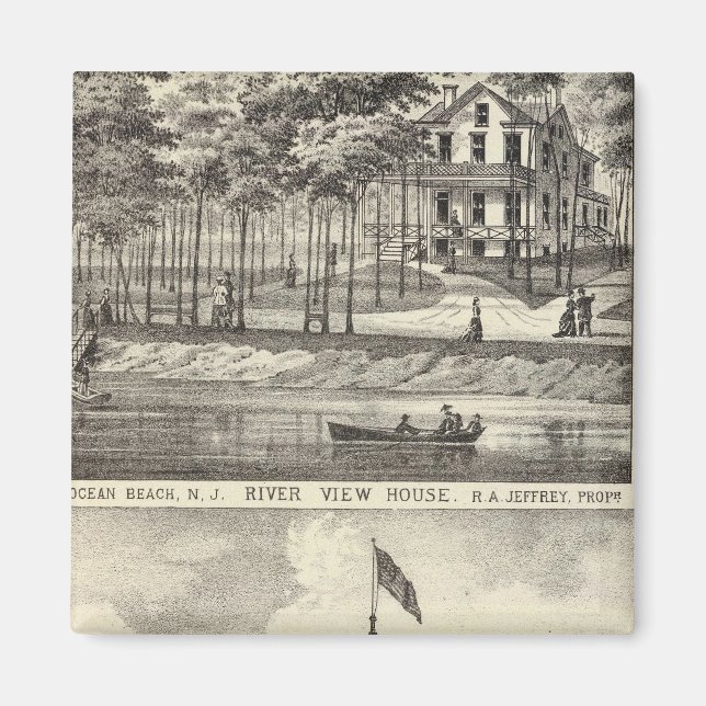 Bildungssaal, Asbury Park und River View House Magnet (Vorne)