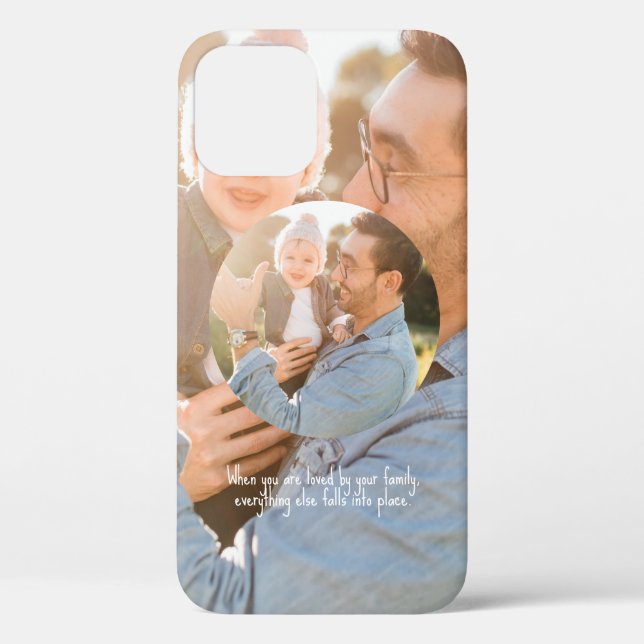 Bildverstärker FotoCollage Einfache Rundrahmen Case-Mate iPhone Hülle (Rückseite)