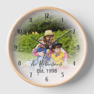 Bildvorlage mit benutzerdefinierter Textzeitanzeig Uhr