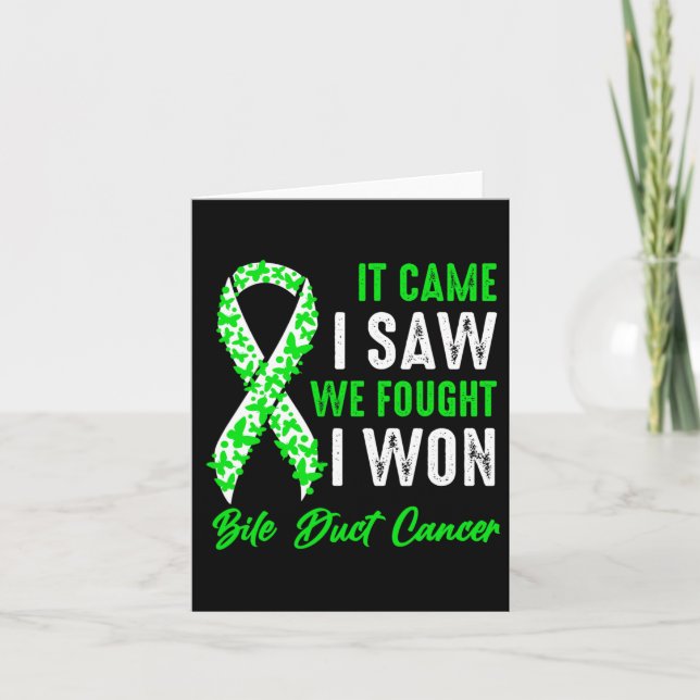 Bile Duct Cancer Awareness 1 Karte (Vorderseite)