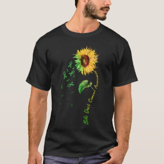 Bile Duct Cancer Awareness Sunflower Tshirt