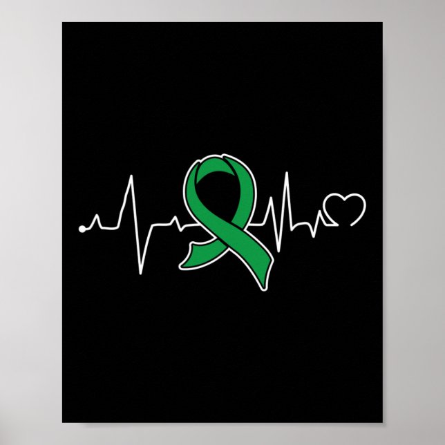 Bile Duct Cancer Awareness Support Ribbon Poster (Vorne)