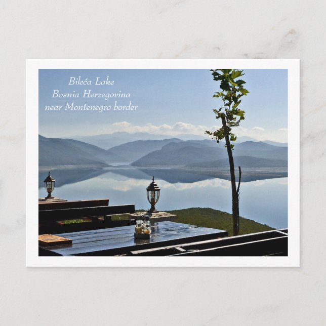 Bileća Lake, Bosnien-Herzegowina nr.Montengegro bo Postkarte (Vorderseite)