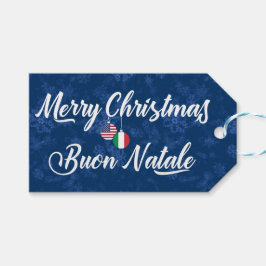 Bilingual American Holiday Gift Tags Geschenkanhänger