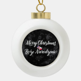 Bilingual American Holiday Ornament