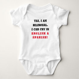 Bilingual Baby, Funny Baby Gift, Onepiece, Baby Strampler