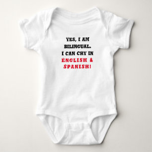 Bilingual Baby, Funny Baby Gift, Onepiece, Strampler