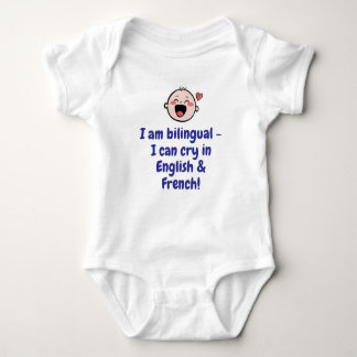 Bilingual Baby, Funny Gift Baby Baby Strampler