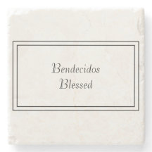 Bilingual Black & White Spanish Bendecido gesegnet