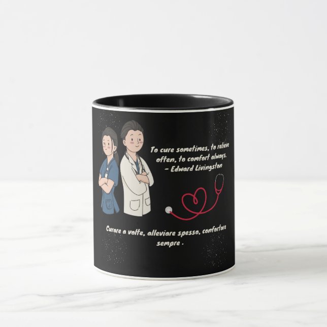 Bilingual Doctors Medical Art Tasse (Zentrum)