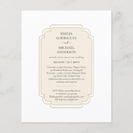 Bilingual Spanish Boda Budget Wedding Flyer