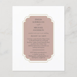 Bilingual Spanish Boda Budget Wedding Flyer