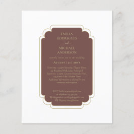 Bilingual Spanish Boda Budget Wedding Flyer