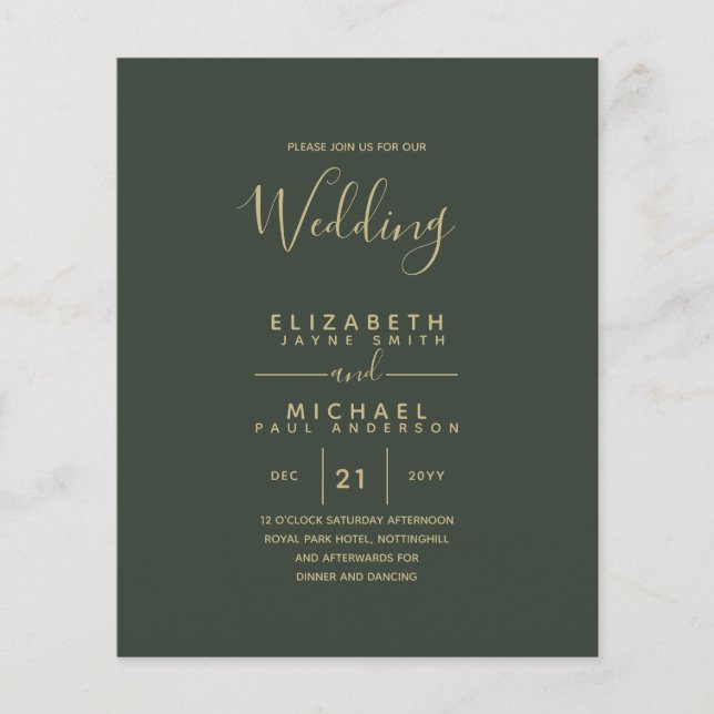 Bilingual Spanish BODA English Wedding (Vorderseite)