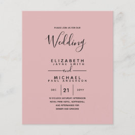 Bilingual Spanish BODA English Wedding Flye Flyer