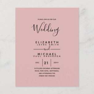Bilingual Spanish BODA English Wedding Flye Flyer