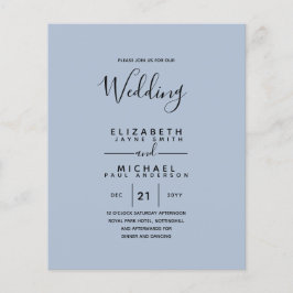 Bilingual Spanish BODA English Wedding Flyer