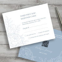 Bilingual Vietnamese Peony Dusty Blue UAWG