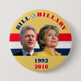 Bill 1992 u. Hillary 2016 Button